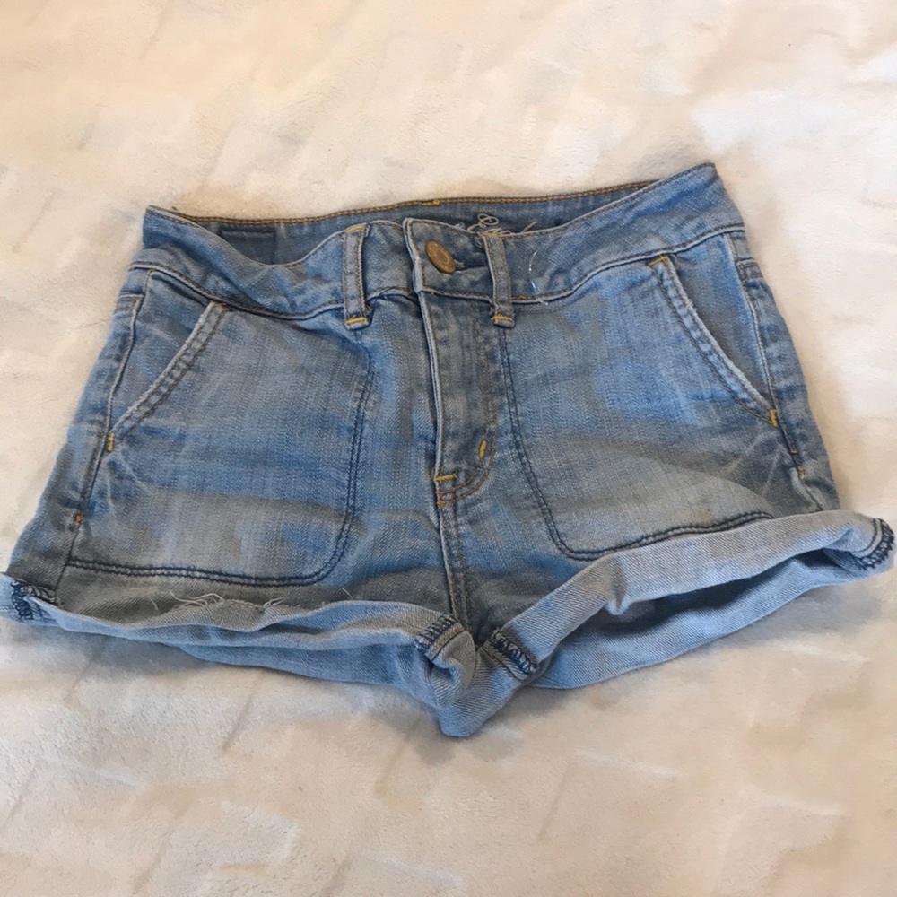 Light Wash Denim Shorts